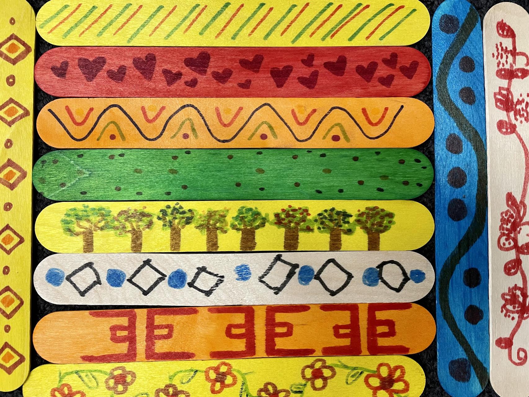 School Holiday Activity : Craft Stick Collage